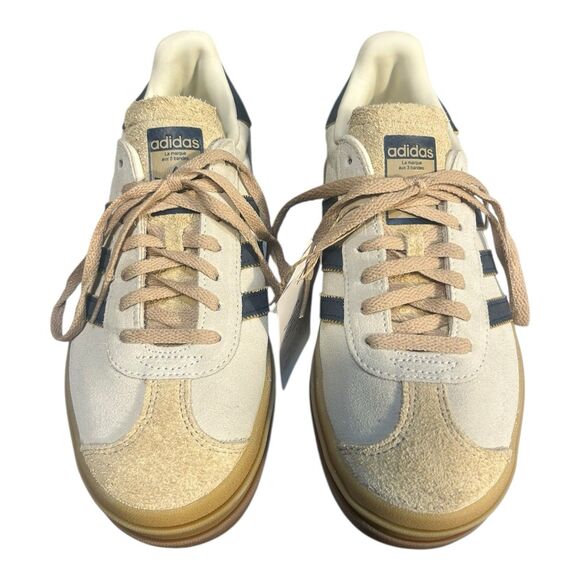 Adidas Gazelle Bold Cream Night Indigo Women’s 7.5 JQ5126 - Picture 2 of 7